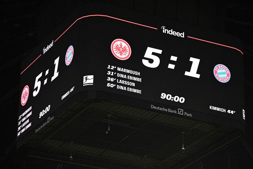 Eintracht Frankfurt Gilas Bayern Munchen dengan Skor Telak 5-1