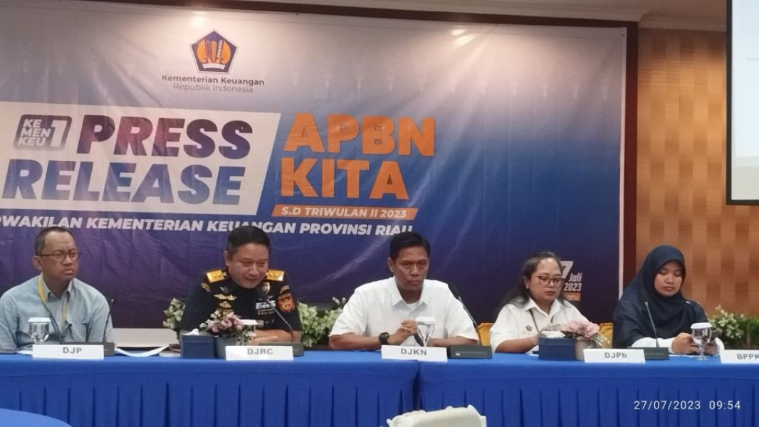 Hingga Juni 2023, Realisasi Belanja APBN di Riau Rp13,3 Triliun