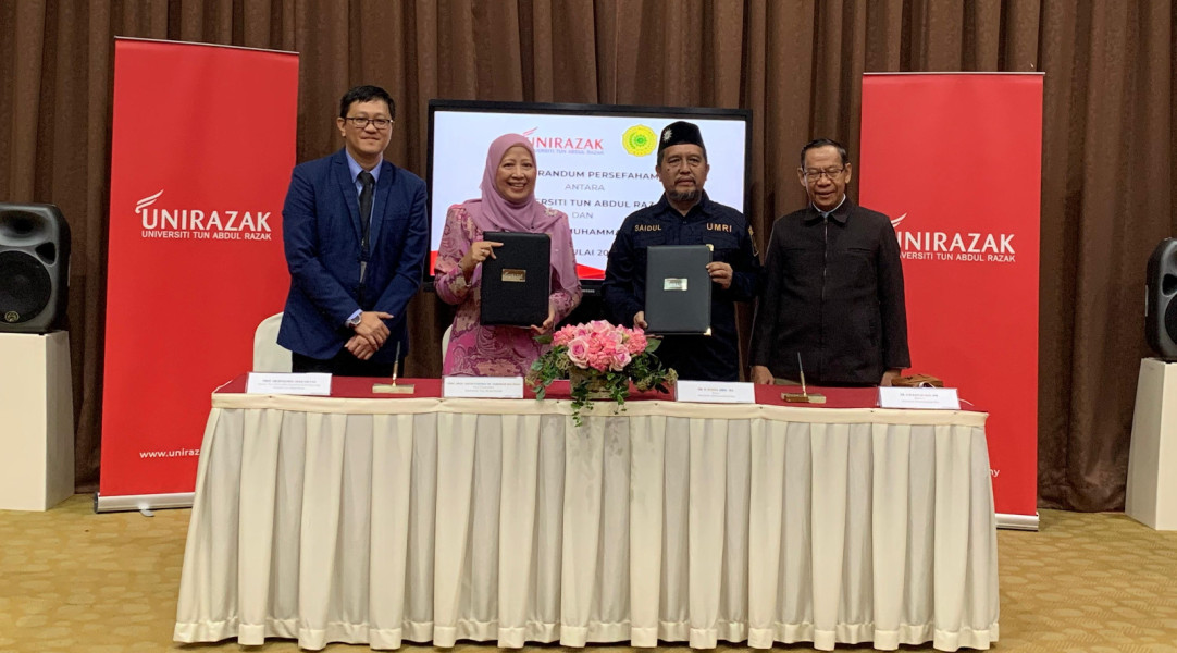 Perkuat Internasionalisasi Kampus, UMRI Tandatangani Nota Kesepahaman dengan Universiti Tun Abdul Razak Malaysia