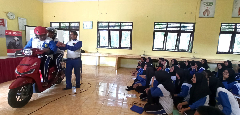 Capella Honda Gelar Edukasi Keselamatan Berkendara untuk 200 Siswa SMAN 2 Kampar Kiri Tengah