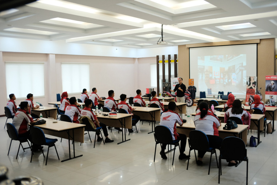 Antusias Peserta Kontes Layanan Honda Regional Riau Tinggi