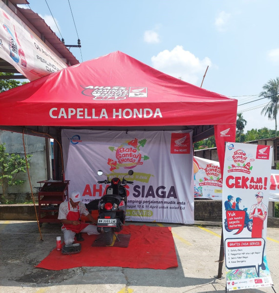 AHASS Siaga Bantu Pemudik Servis Motor Honda