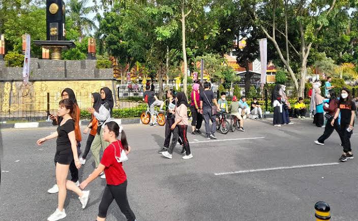 Pengumuman! Ada Roadshow Bus KPK, Aktivitas Masyarakat di Area CFD Pekanbaru Dibatasi