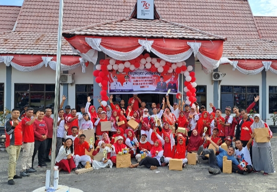 Dinas Sosial Bengkalis Gelar Employee Gathering Meriahkan HUT ke-79 RI Tahun 2024