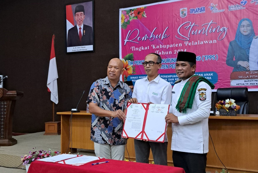 Bupati Zukri Buka Rembuk Stunting Kabupaten Pelalawan Tahun 2024