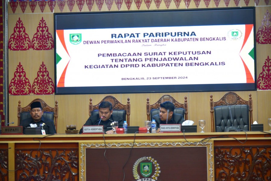 DPRD Bengkalis Gelar Sidang Paripurna, Tujuh Fraksi Ditetapkan