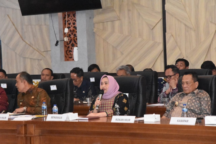Bupati Kasmarni Ikuti Rakor Perencanaan Pembangunan Se-Riau