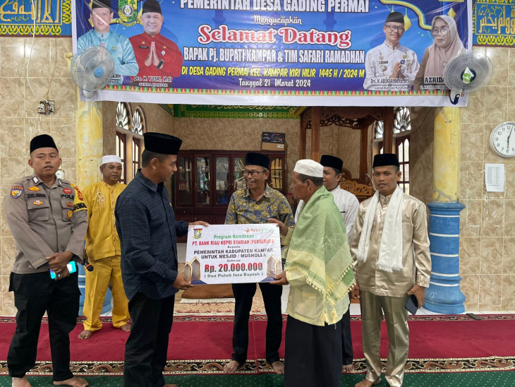 Pemkab Kampar Safari Ramadhan di Desa Gading Permai Kecamatan Kampar Kiri Hilir