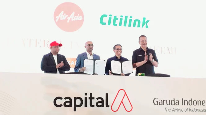 Garuda Indonesia dan Capital A Sepakati Kerja Sama Perluas Jaringan Rute Citilink-AirAsia