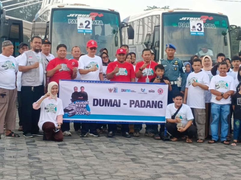 Difasilitasi Semen Padang, Perantau Minang di Dumai Mudik Gratis ke Sumbar
