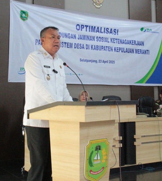 Pemkab Kepulauan Meranti Dukung Program Jaminan Sosial Ketenagakerjaan Bagi Perangkat Desa