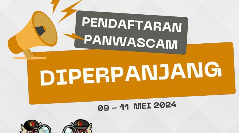 7 Bawaslu Kabupaten/Kota se-Riau Memperpanjang Waktu Pendaftaran Panwascam Baru