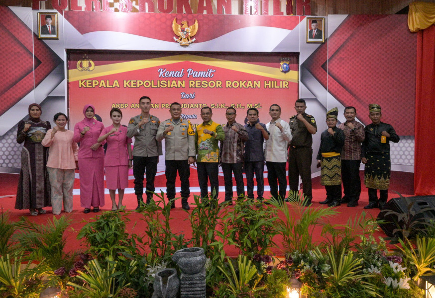 Sekda Rohil Hadiri Sertijab Kapolres Rohil