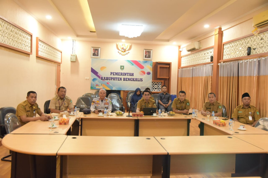 Pemkab Bengkalis Ikuti Rapat Persiapan Peluncuran Program Pemeriksaan Kesehatan Gratis