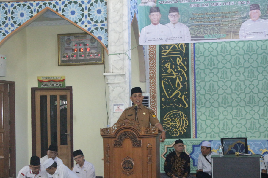 Pj Bupati Inhil Buka Manasik Haji Gabungan Kecamatan Tembilahan Hulu, Tanah Merah, Enok dan Concong