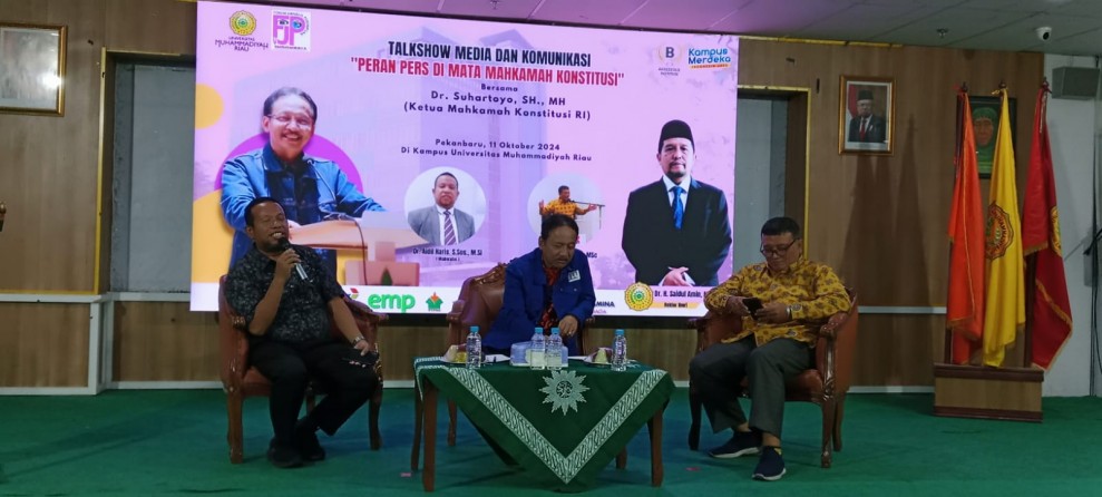 UMRI Hadirkan Suhartoyo Dalam Talkshow Bahas Peran Pers di Mata MK