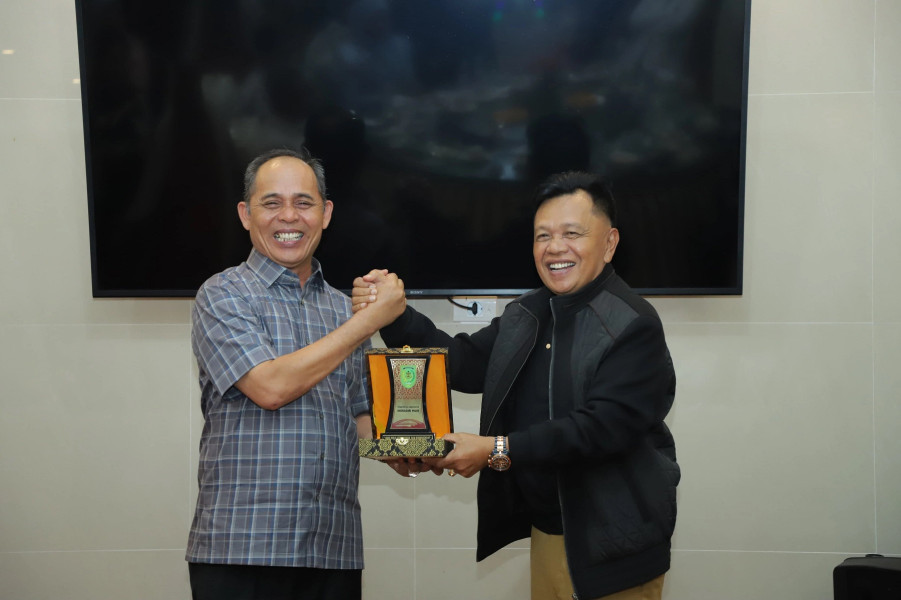 Perkuat Koordinasi Bangun Daerah, Bupati Asmar Silaturahmi dengan Bupati Inhil