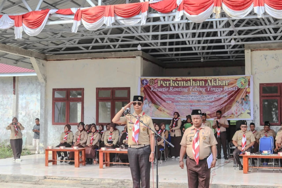 Kwarran Pramuka Tebingtinggi Barat Gelar Perkemahan Akbar