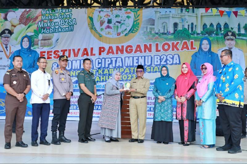 Pentingnya Konsumsi Pangan B2SA, Dinas Ketahanan Pangan Siak Taja Festival Pangan Lokal