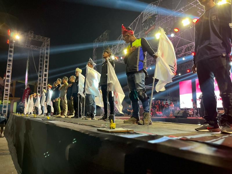Bikers Honda Riau Ikut Ramaikan Puncak Honda Bikers Day Lampung