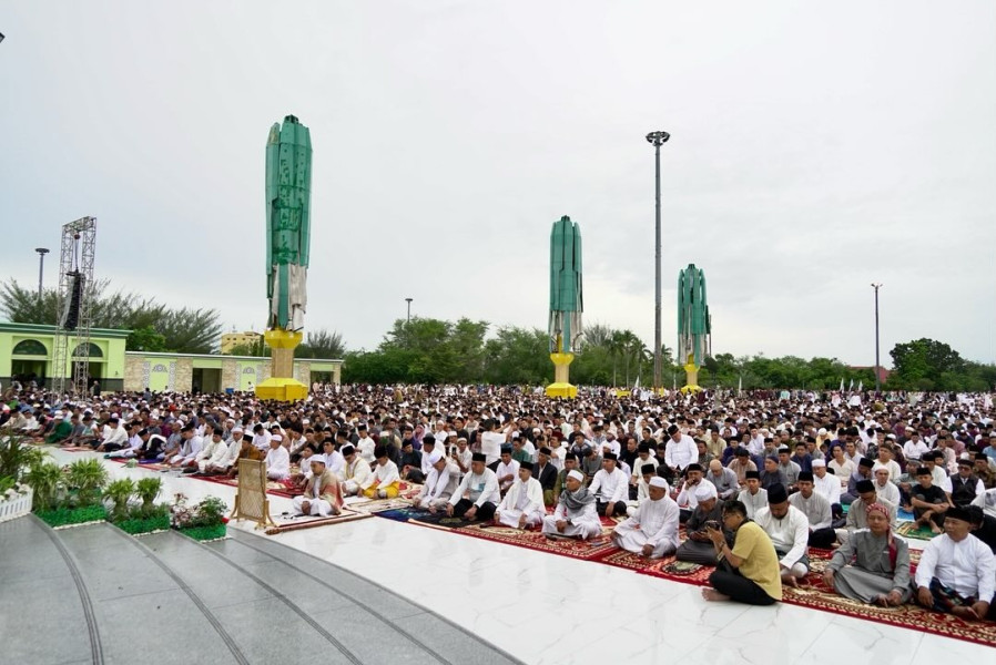 Ribuan Jemaah akan Padati Masjid Raya Annur, Ini Petugas Salat Idulfitri di Tiga Lokasi yang Disiapkan Pemprov Riau