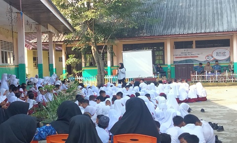 Awal MPLS, SDN 028 Rengat Barat Inhu Gelar Sosialisasi Stop Bullyng