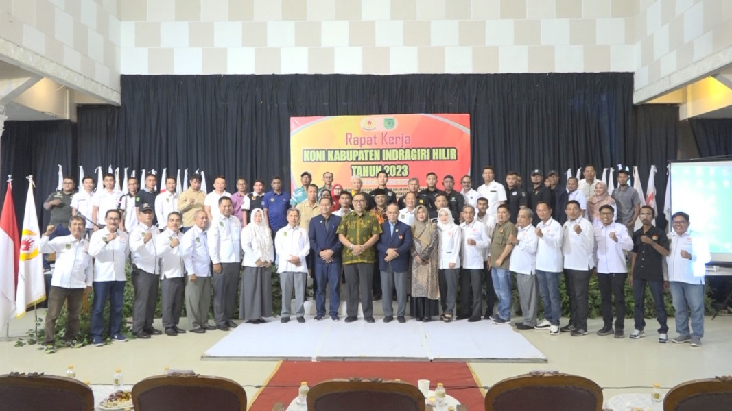 Pj Bupati Hadiri Rakor KONI Inhil, Ini Harapannya