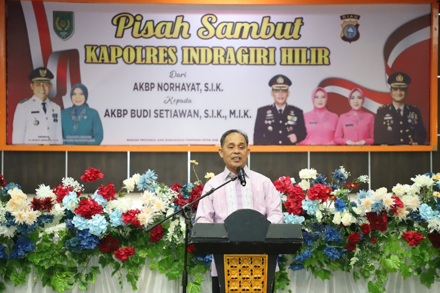 Pisah Sambut Kapolres Inhil, Pj Bupati Harapkan Sinergitas Tetap Terjaga