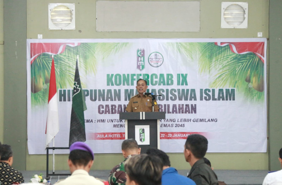 Pj Bupati Hadiri Konfercab IX HMI Cabang Tembilahan, Ini Harapannya