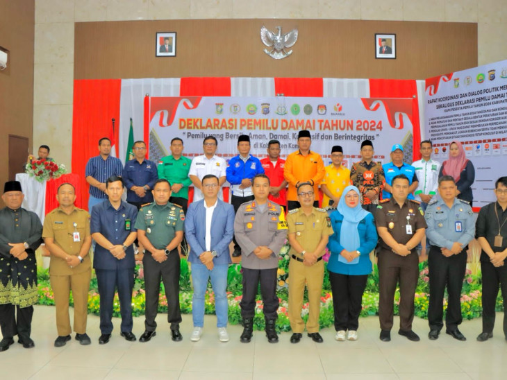 Polres Kampar Gelar Sosialisasi Deklarasi Kebangsaan Pemilu Damai