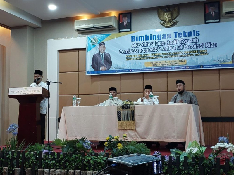 Kemenag Riau Gelar Bimtek Akreditsi dan Audit Syariah Lembaga Zakat