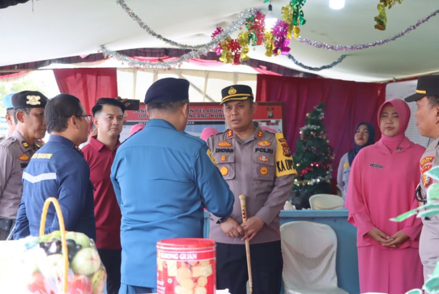 Kapolres Dumai Cek Pos Pengamanan Natal 2023 dan Tahun Baru 2024