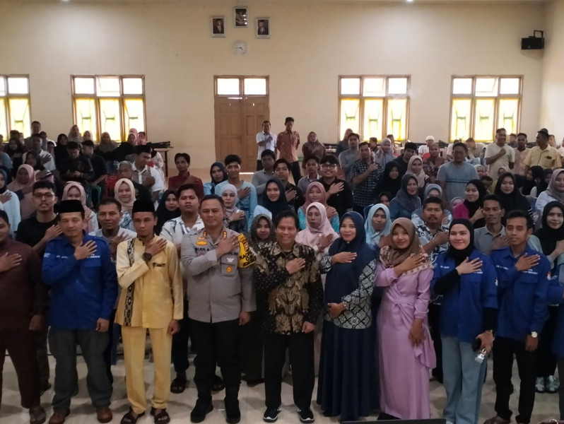 Pungut Hitung Suara Disimulasikan di Kecamatan Rambah-Rokan Hulu