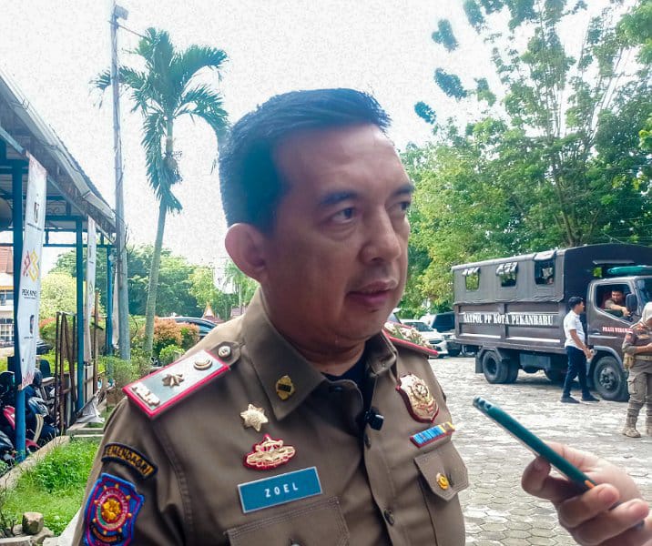 Bendera Dipasang di Flyover, Satpol PP Pekanbaru Tegur Pengurus Parpol