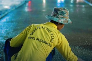 Jalan Rusak di Cipta Karya Pekanbaru Diperbaiki, Target Dua Minggu Selesai