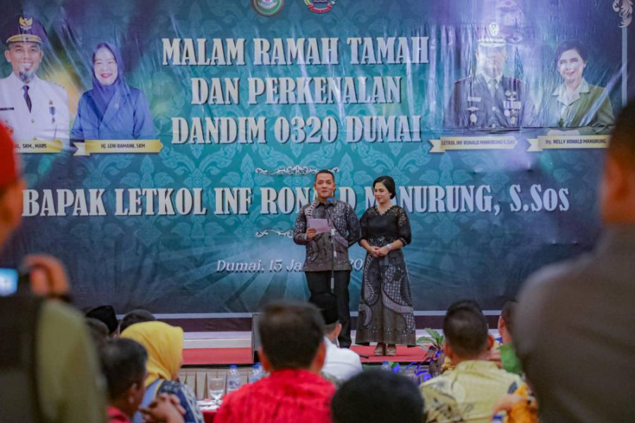 Wako Paisal  Sambut Hangat Dandim 0320 Dumai Letkol Inf. Ronald Manurung