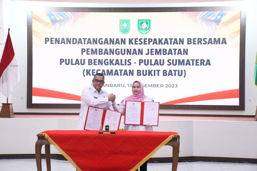 Pemprov Riau dan Pemkab Bengkalis Sepakat Bangun Jembatan Sungai Pakning-Pulau Bengkalis