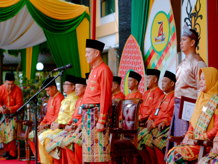 Pj Bupati Kampar Pimpin Upacara Puncak HUT Kampar Ke-74