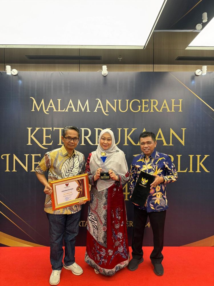 KI Pusat Gelar AKIP 2024, Unri Raih ‘Anugerah Badan Publik Informatif’ Kategori PTN