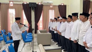 Kakan Kemenag Pekanbaru Kukuhkan Pengurus MK2MDT Masa Khidmat 2024 - 2027