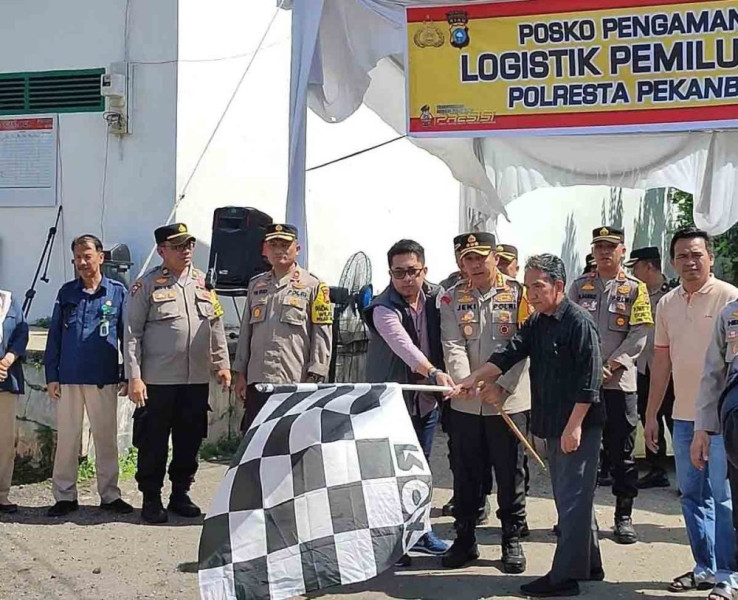 Simulasi Pendistribusian Logistik Pemilu 2024 Digelar di Pekanbaru