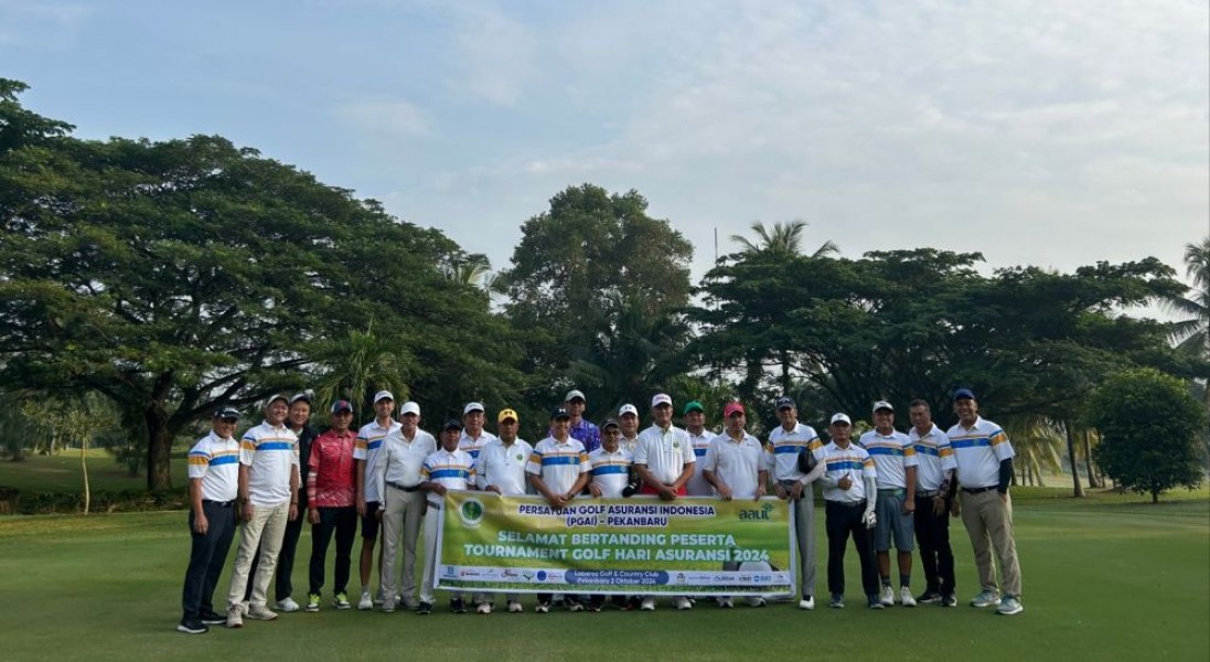 Hari Asuransi Nasional, Plh Sekdaprov Riau Buka Turnamen Golf PGAI Pekanbaru