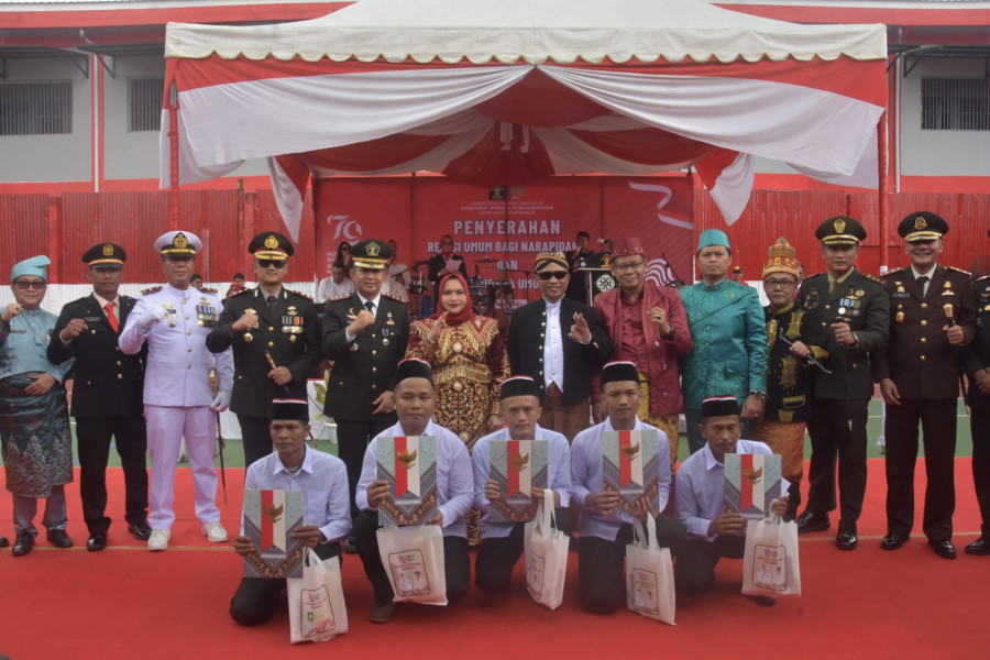 HUT RI ke-79, 8 Napi Lapas Bengkalis dapat Remisi Bebas