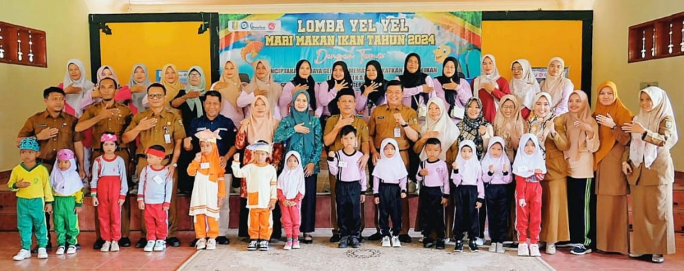 Diskan Kuansing Berikan Pemahaman Akan Pentingnya Konsumsi Ikan kepada Anak-anak