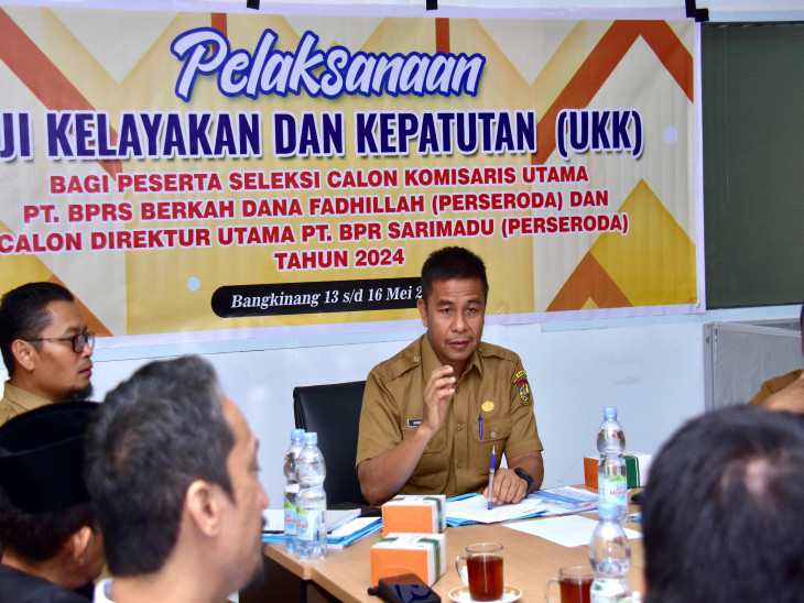 Tiga Peserta Calon Direktur PT BPRS Uji Kelayakan dan Kepatutan
