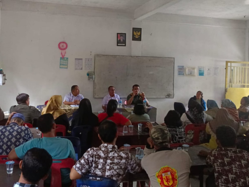 Danramil 0321- 05/ RM Sosialisasi Bahaya Narkoba dan Judi Online kepada Siswa dan Wali Murid SMK Teknologi Balam