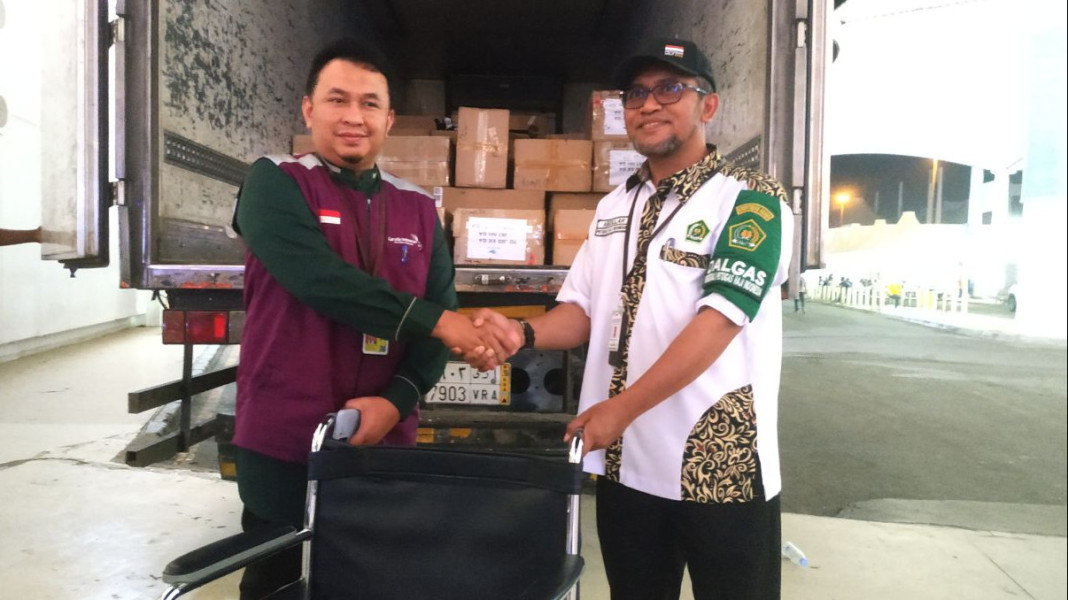 Tiba di Saudi, 100 Kursi Roda Bantuan Baznas Perkuat Layanan Haji Ramah lansia