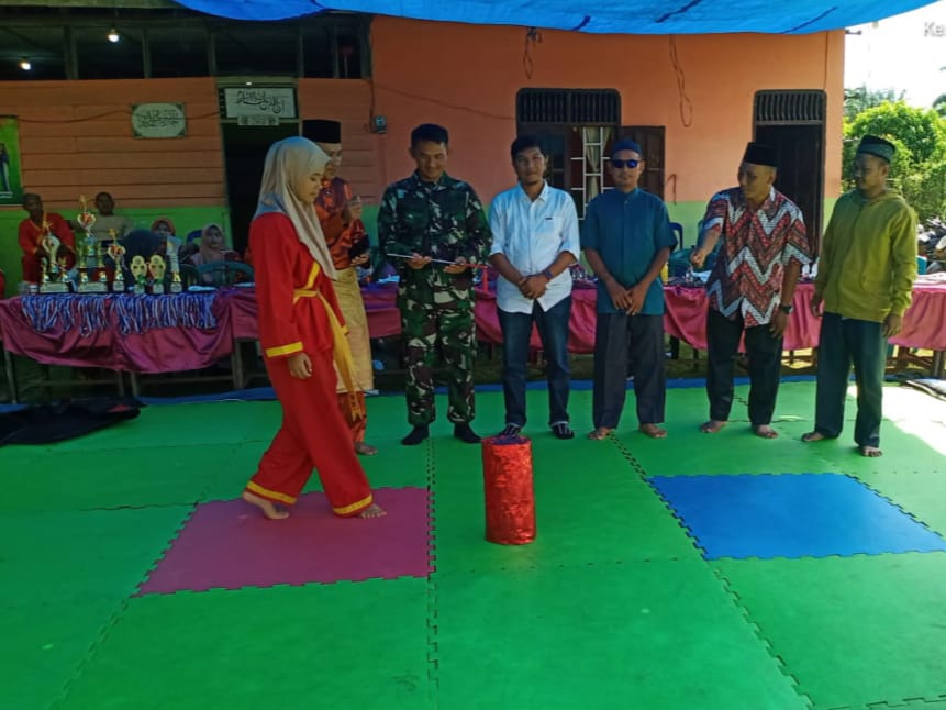 Diikuti 53 Peserta, Danramil 0321-05/ RM Hadiri Pembukaan Kejuaraan Pencak Silat Ikhlasiyah Cup 2024 Bangkopusako