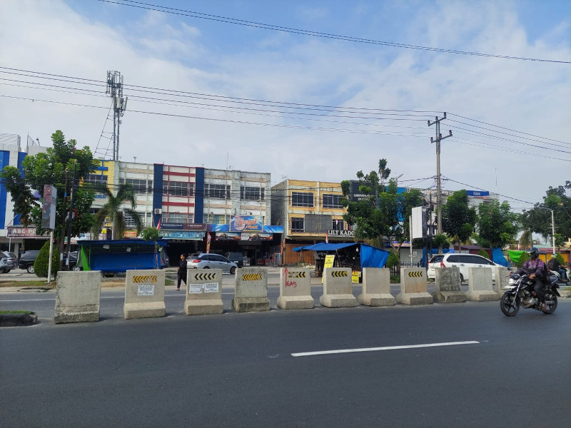 Dishub Evaluasi Penutupan U-turn Jalan Subrantas Pekanbaru