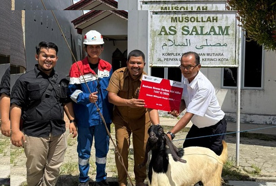 PGN Salurkan 7 Kambing Kurban ke Masjid di Riau, Perkuat Kepedulian Sosial di Momentum Idul Adha